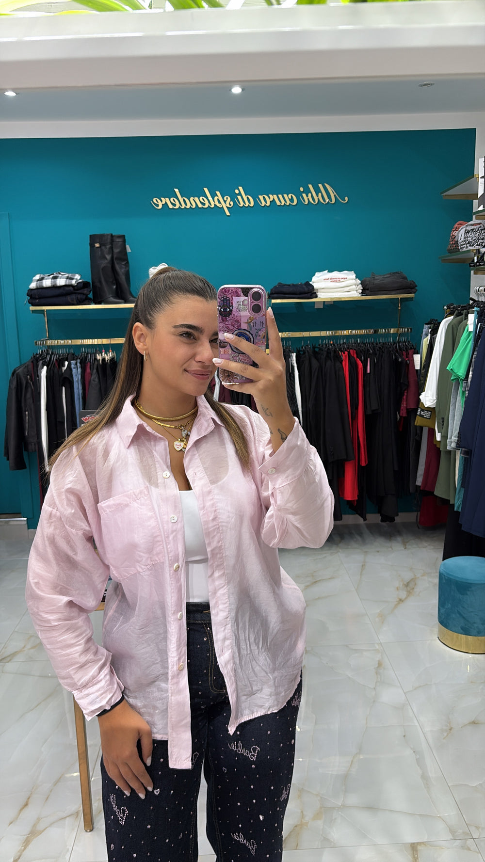 Camicia semi velata