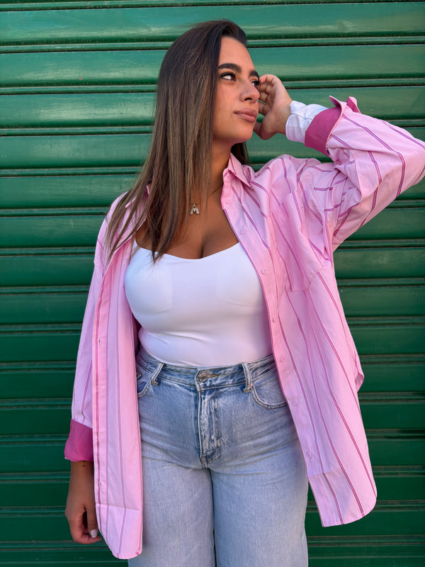 Camicia Righe Pink