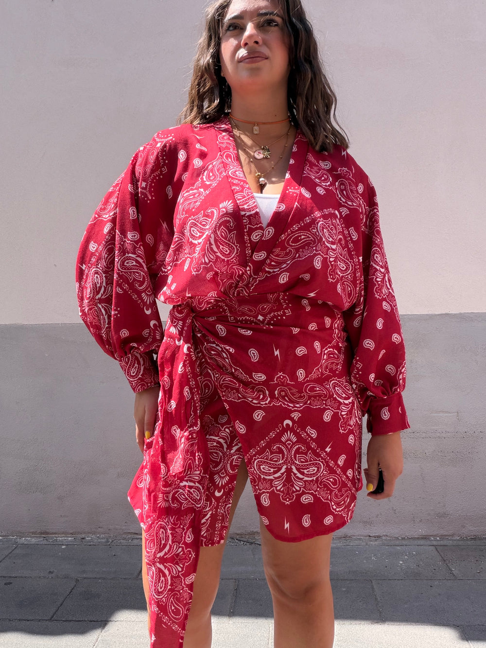 Abito Bandana Rosso