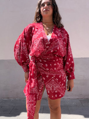 Abito Bandana Rosso