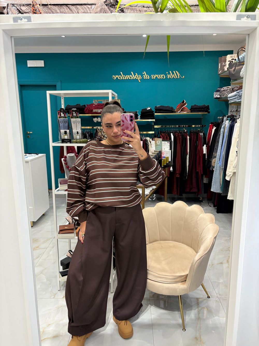 Pantalone Ballon Marrone