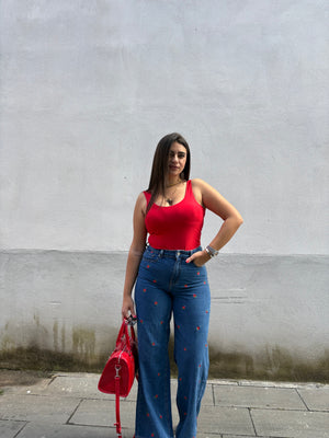 Body Lycra rosso