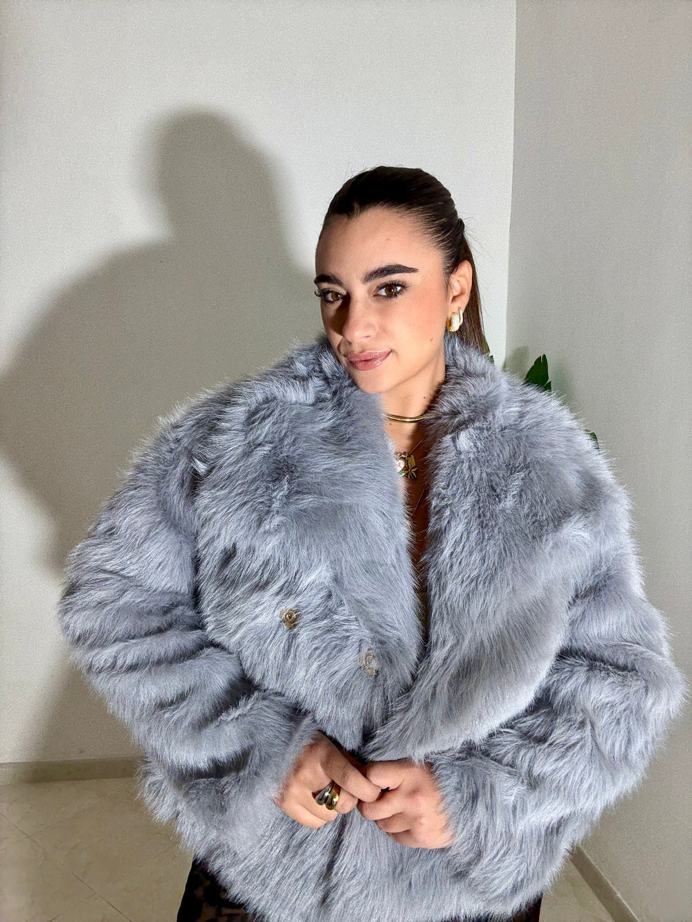 Eco Pelliccia Praga Ghiaccio