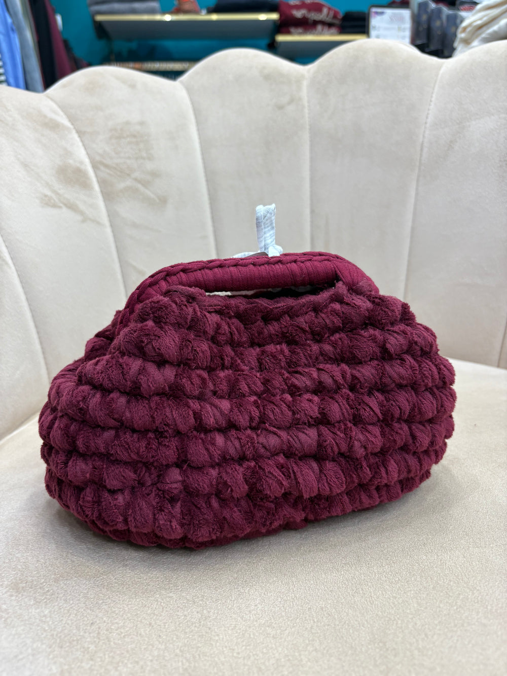 Clutch Ciniglia Bordeaux