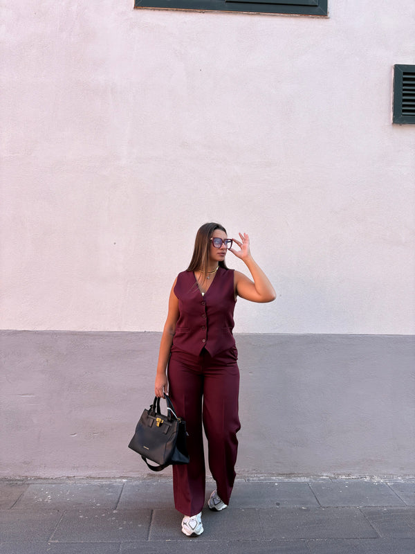 Tailleur Margi Bordeaux