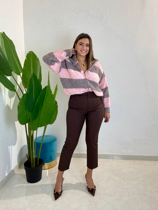 Maglia Snow Rosa e Tortora