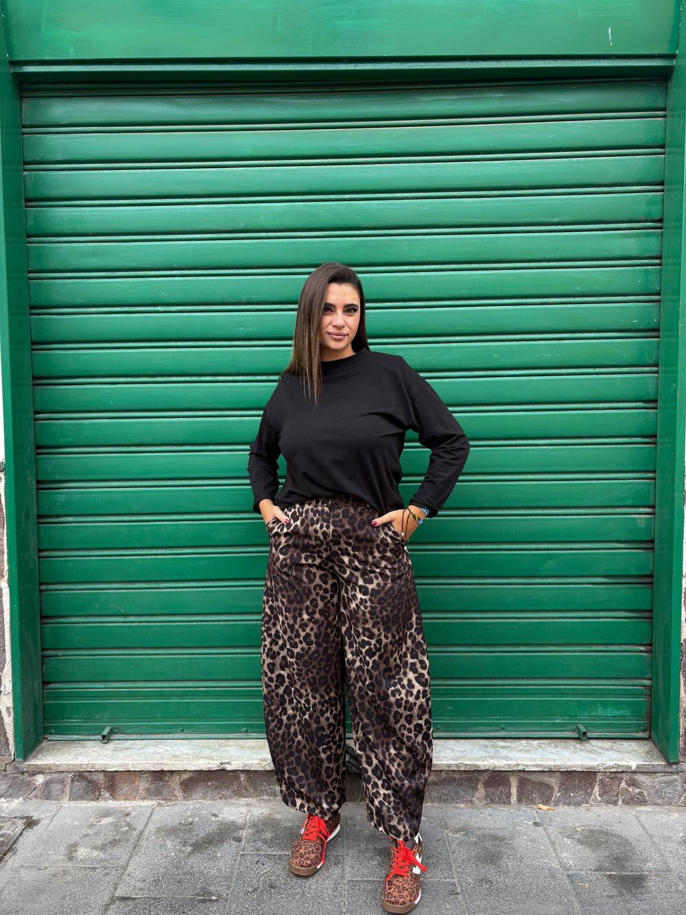 Pantalone Leopard Ballon