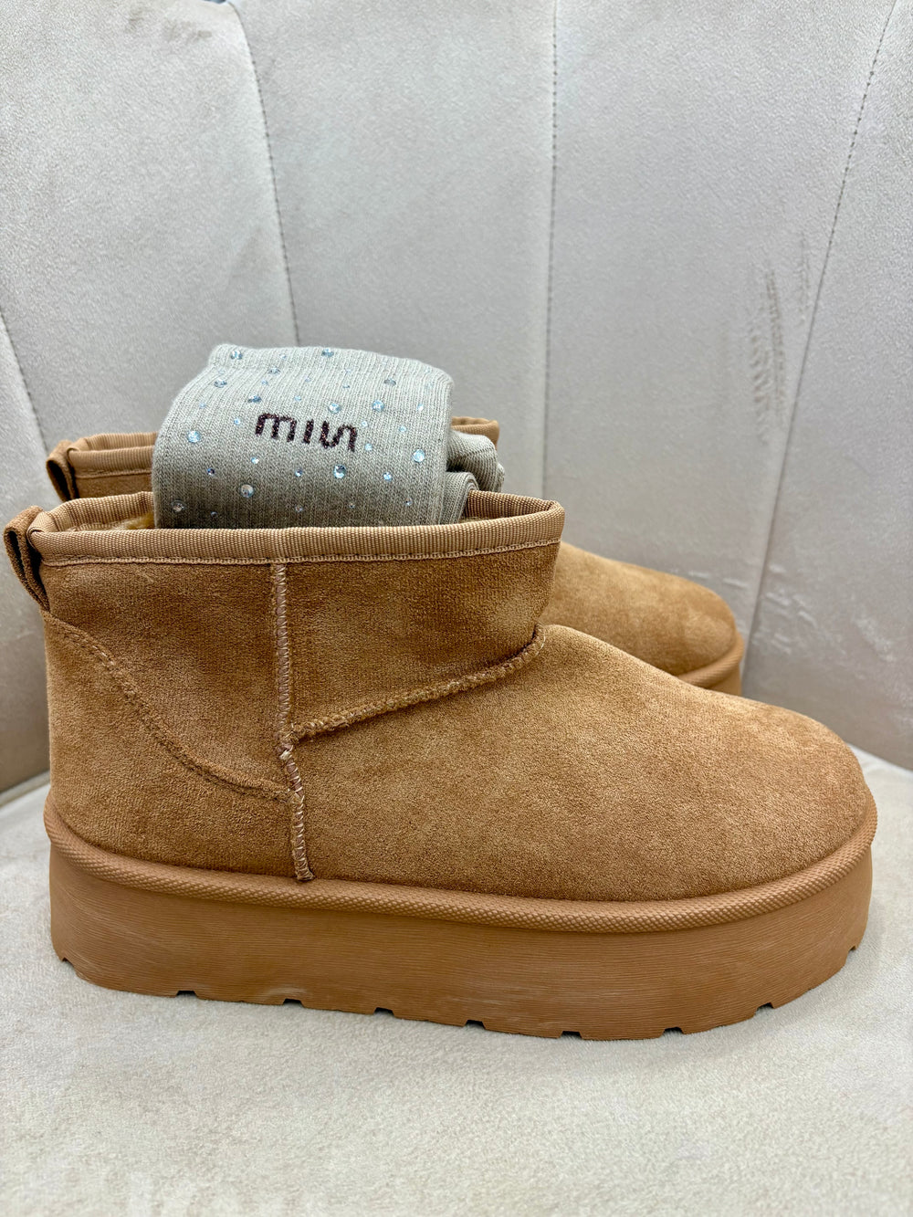 Mini Stivaletti Cammello