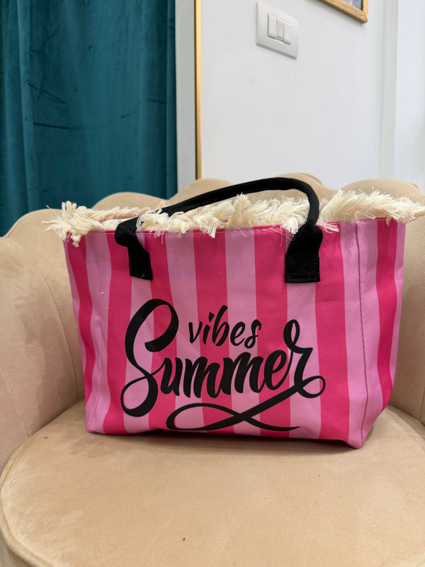 Borsa Summer Vibes Rosa e Fucsia