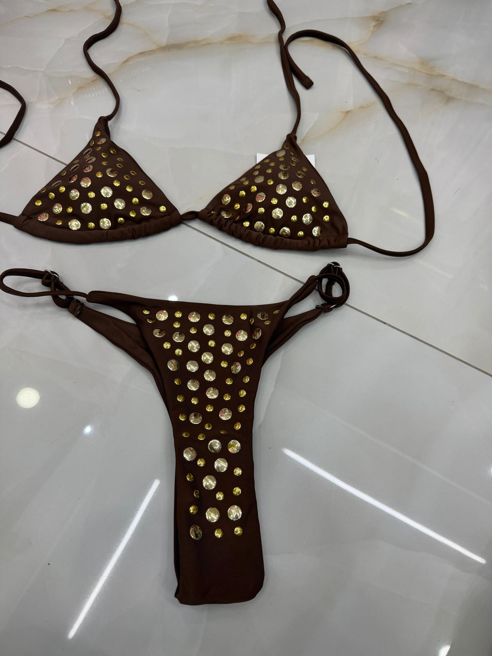 Costume borchie Marrone