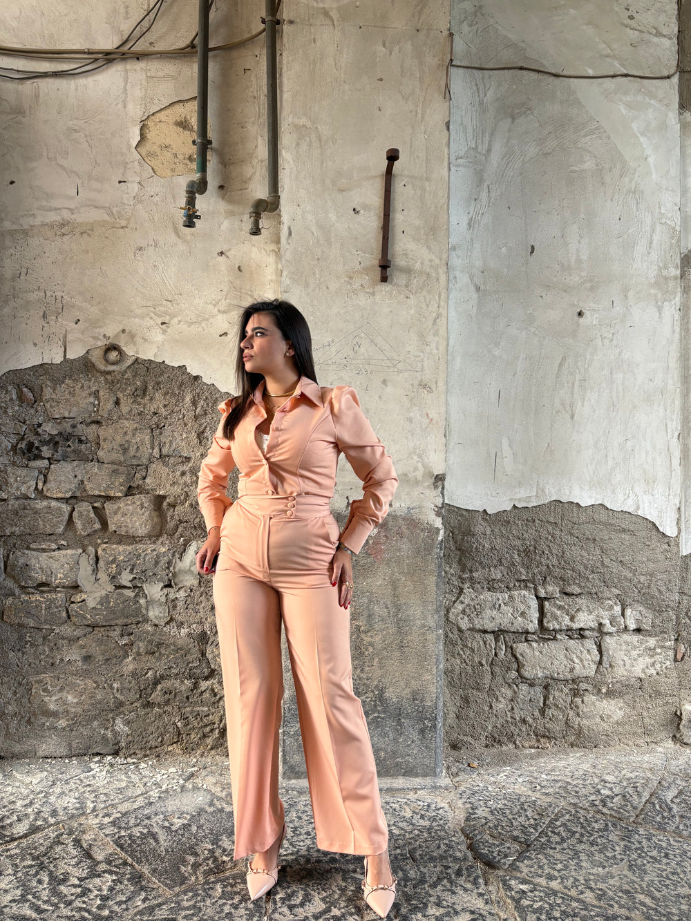Coordinato Clara pesca