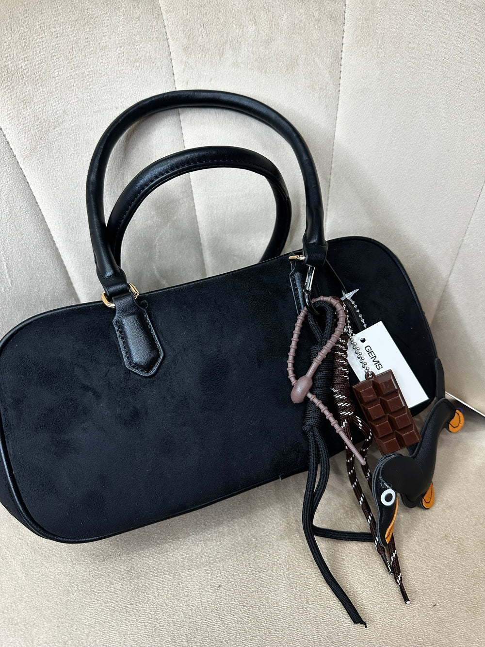 Borsa Baguette Nera