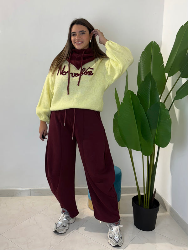 Pantalone Japan Bordeaux