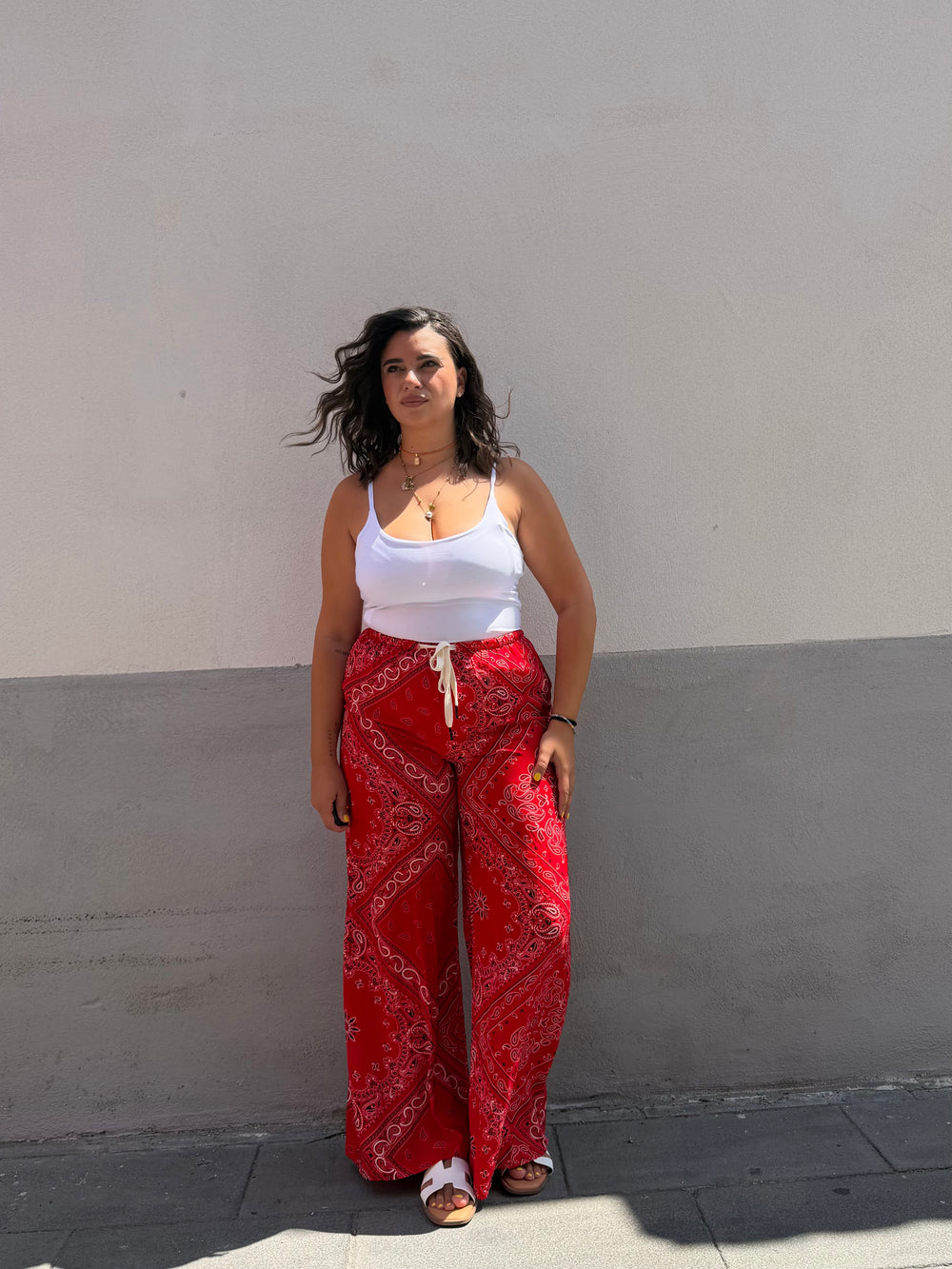 Pantalone Bandana Rosso