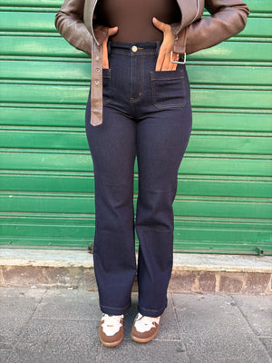 Jeans Flare scuro