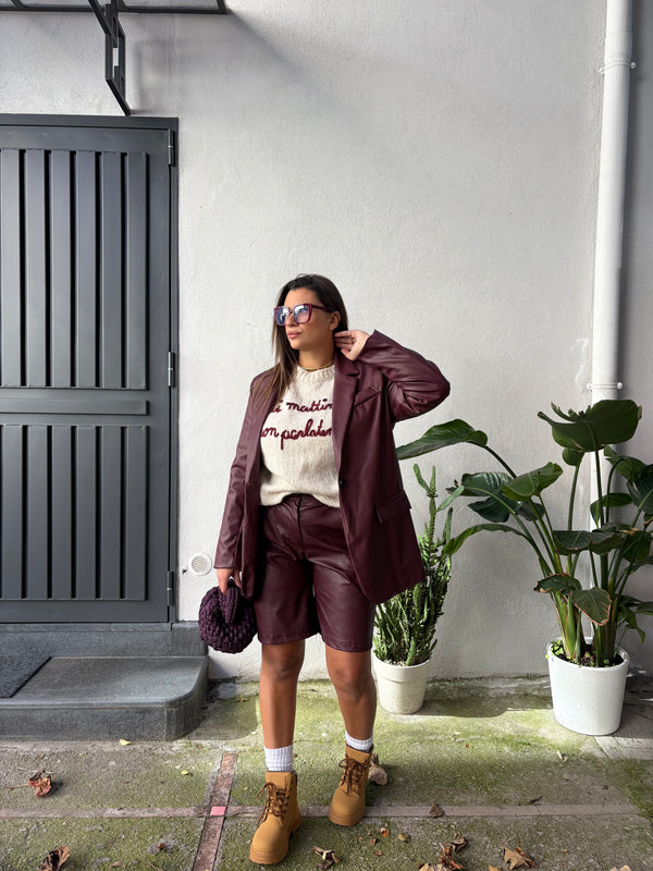 Coordinato Ambra Bordeaux