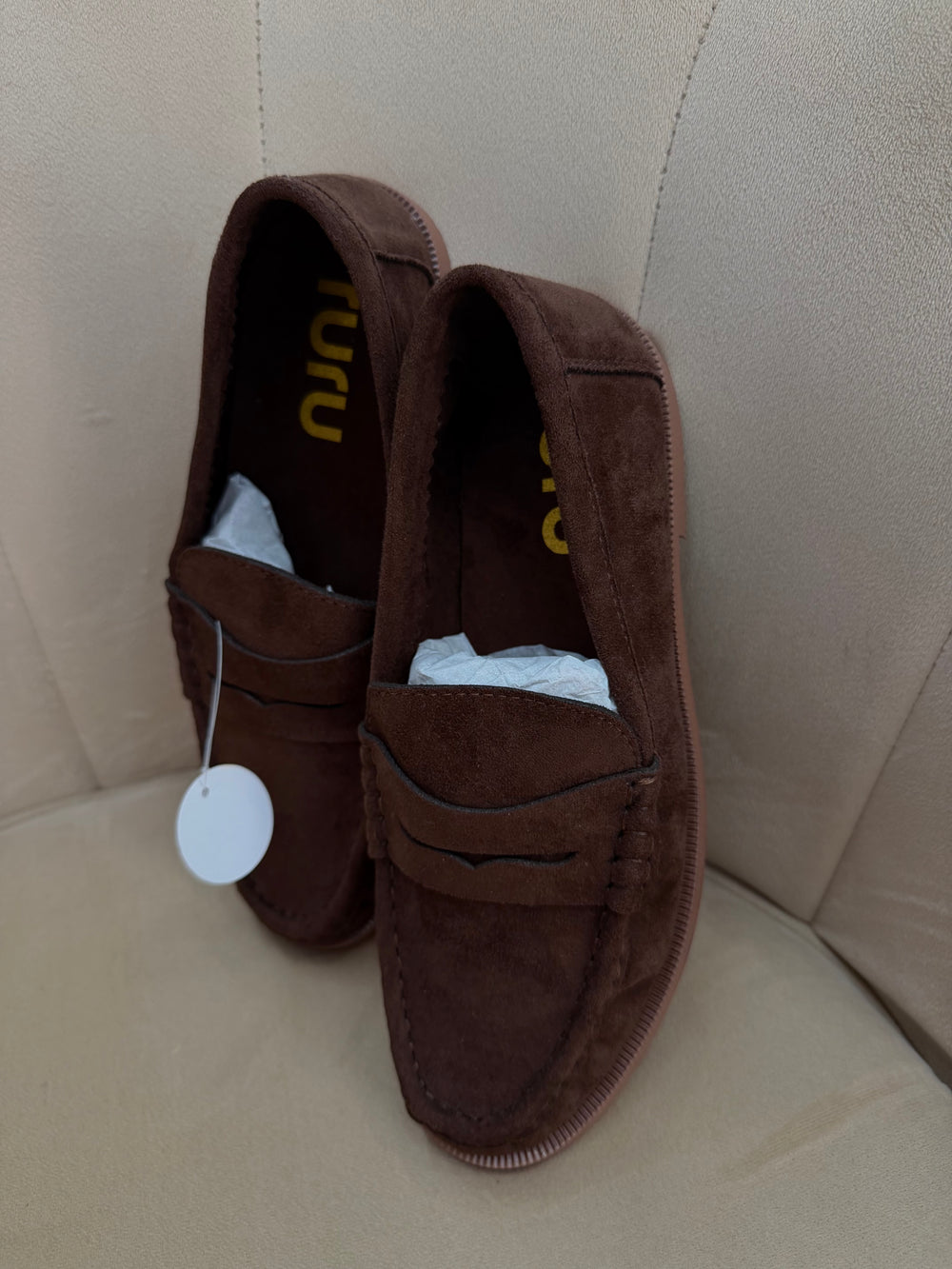 Mocassino Camoscio Marrone