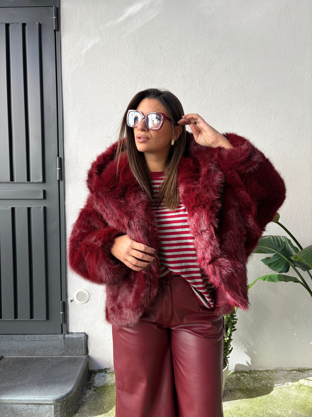 Pelliccia Vienna Bordeaux