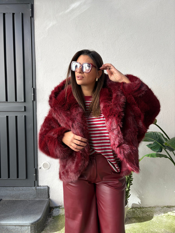 Pelliccia Vienna Bordeaux