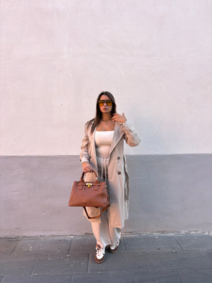 Trench autunno beige