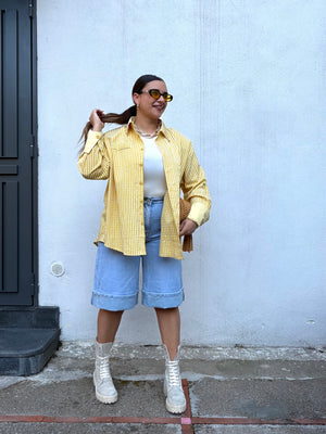 Bermuda Jeans Risvolto