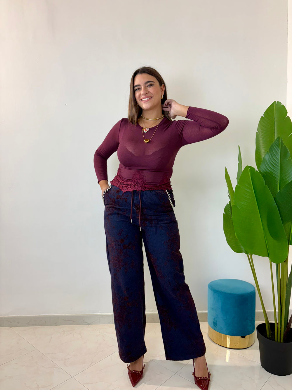 Jeans Empatic Bordeaux