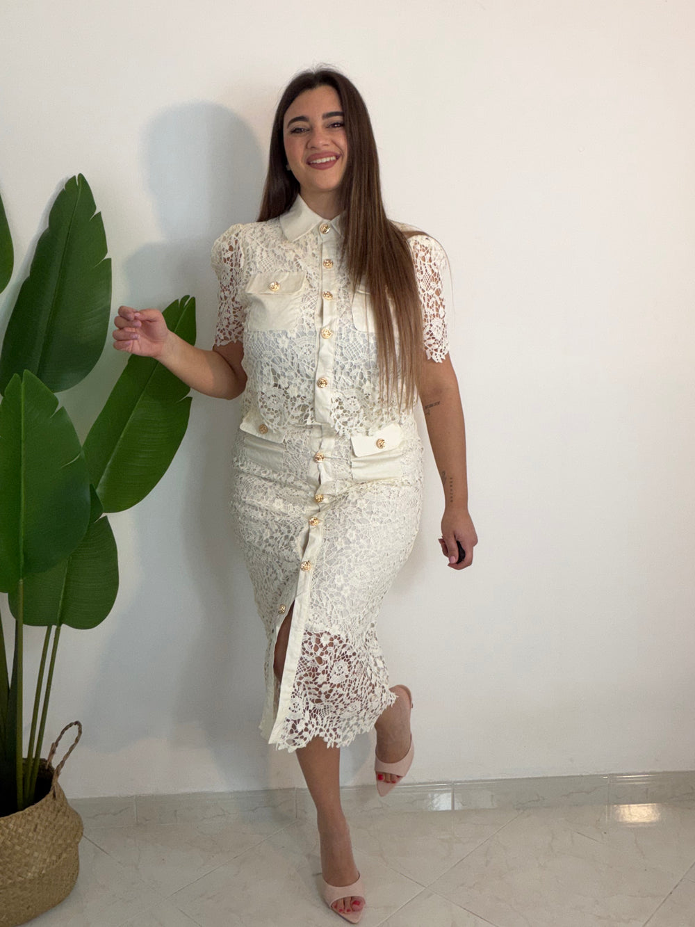PRE ORDINE Coordinato Tres Chic Panna