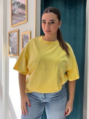 T-shirt Gialla Over