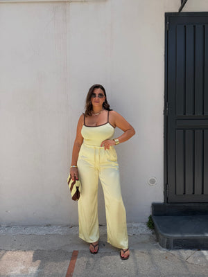 Pantalone Satin Giallo