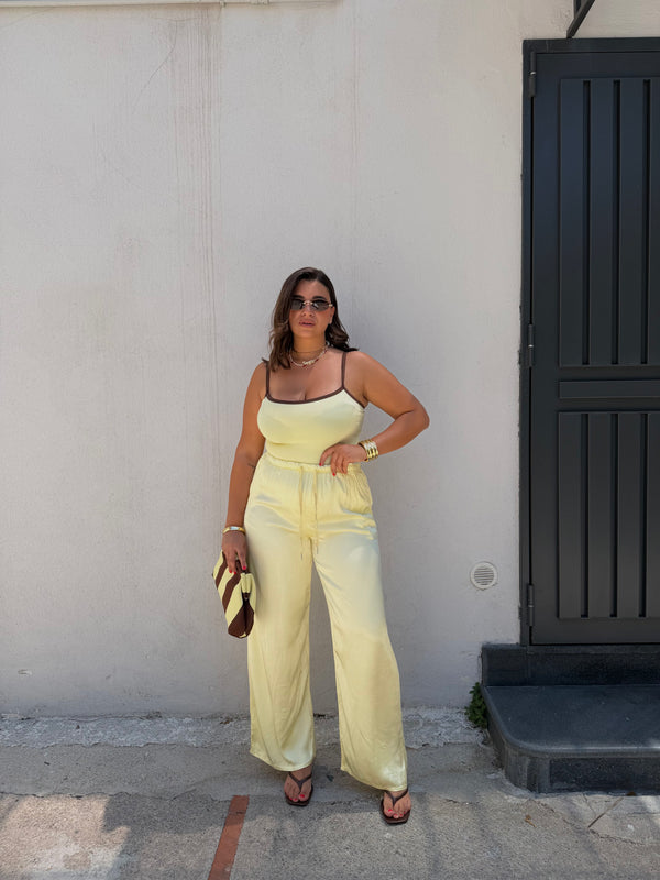 Pantalone Satin Giallo