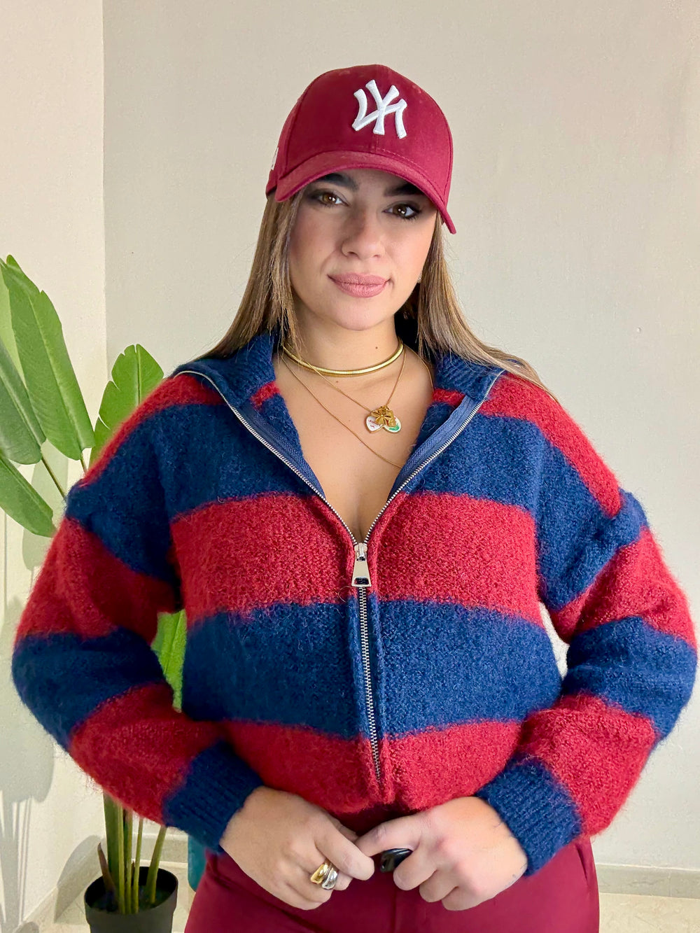 Maglia Snow Blu e Bordeaux