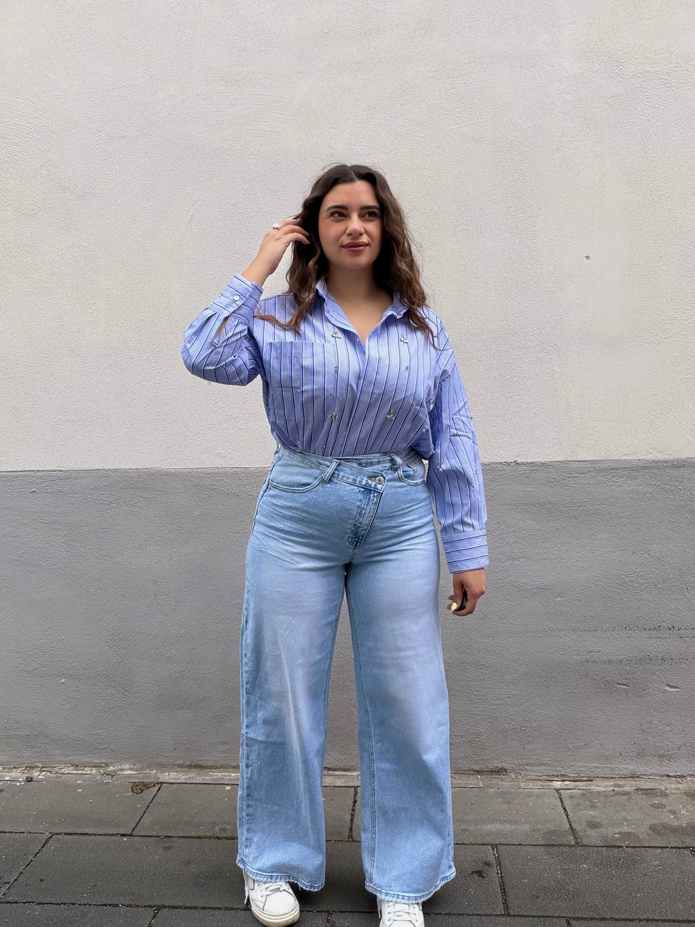 Jeans Trasvers Chiaro
