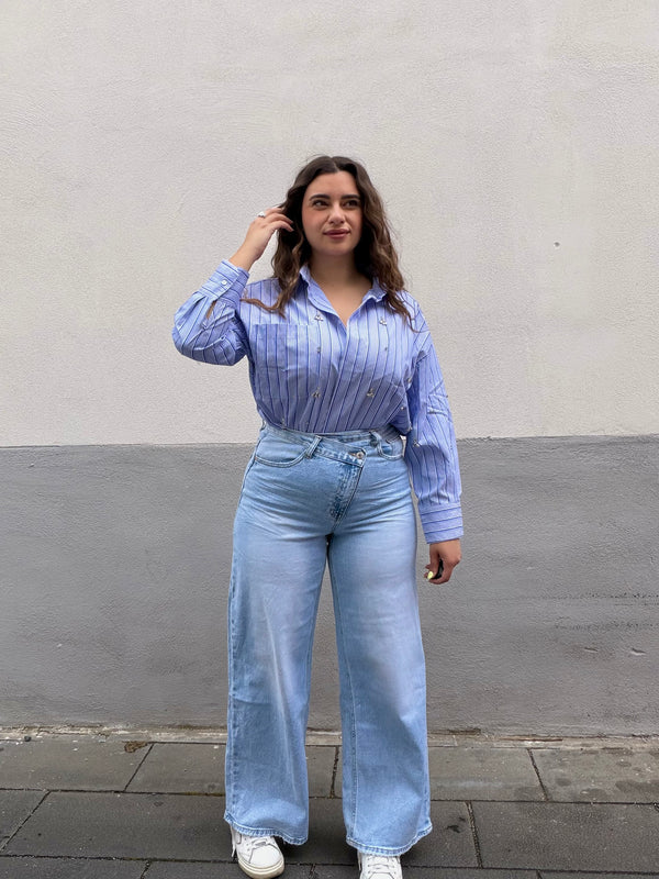 Jeans Trasvers Chiaro
