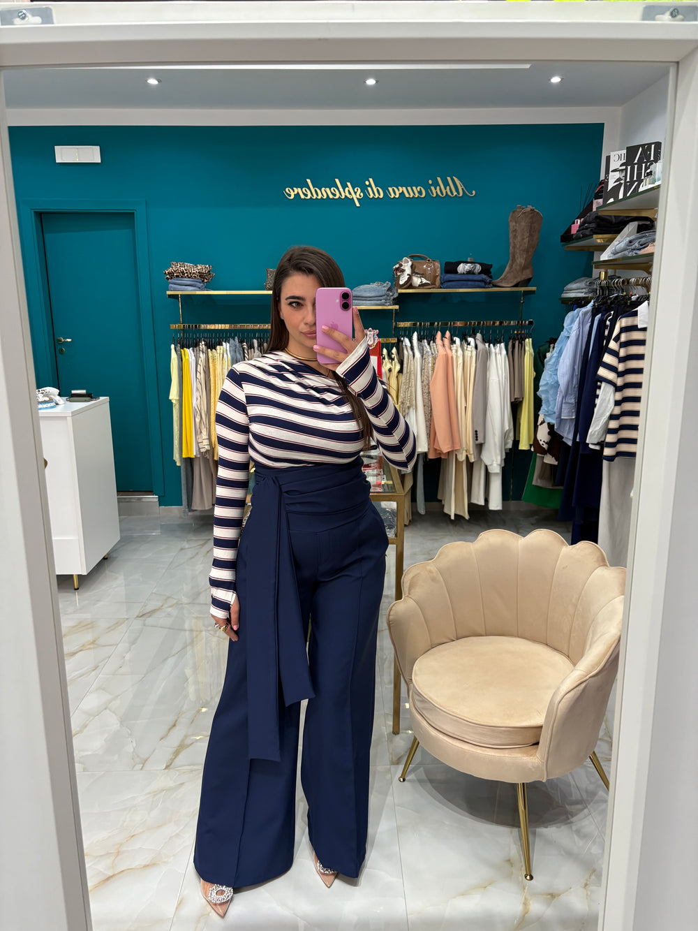 Pantalone Palazzo Blu