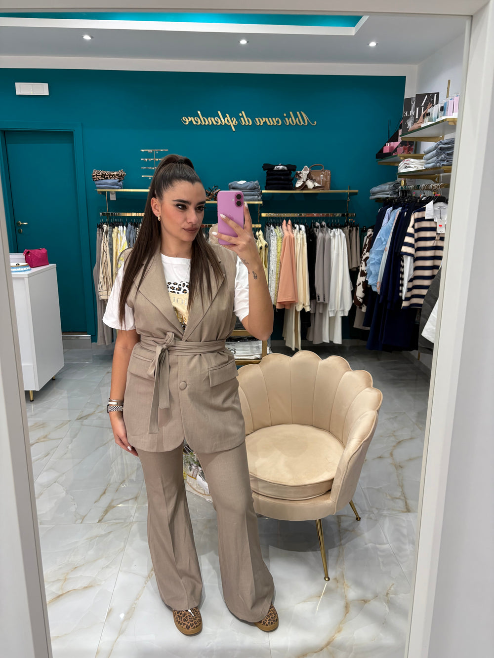 Tailleur Smanicato Natasha Tortora