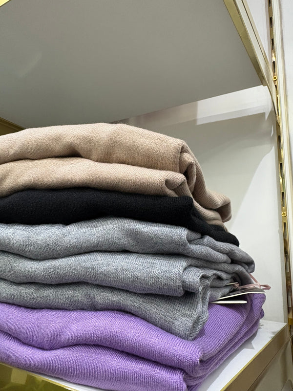 Mezzo collo Basic Lana Rasata