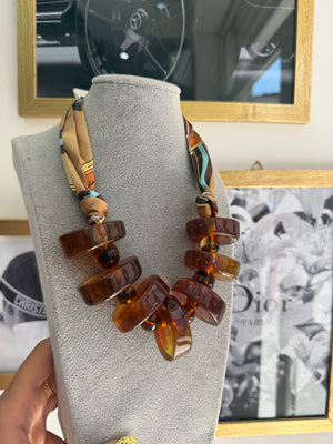 Collana Foulard Marrone