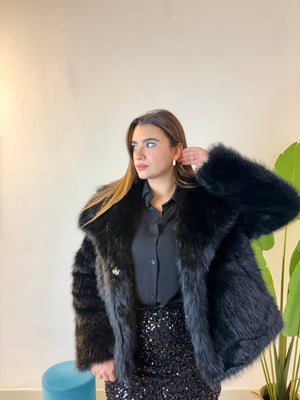 Pelliccia Vienna nera