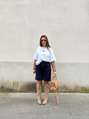 Bermuda Jeans Scuro