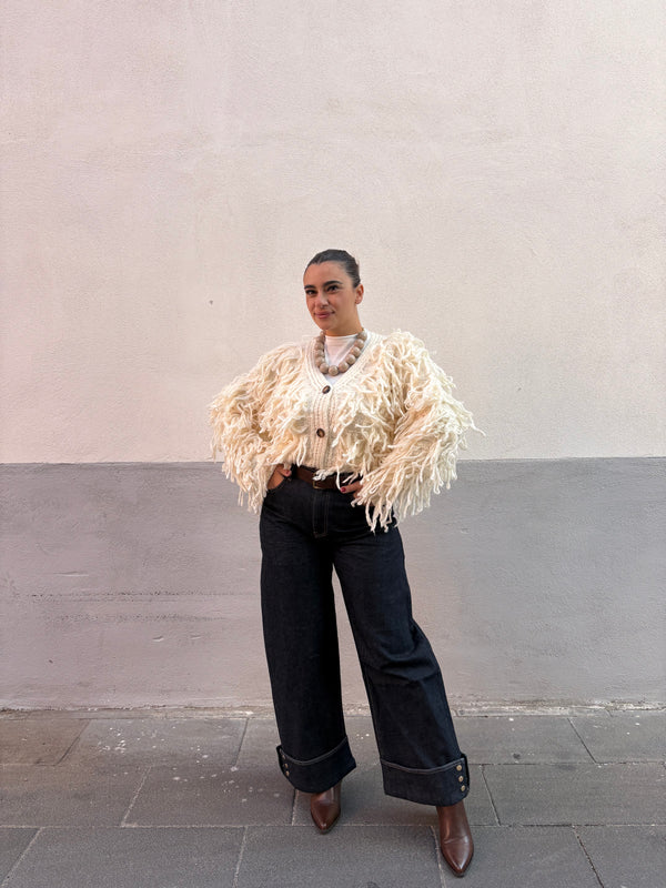 Cardigan Peony Panna