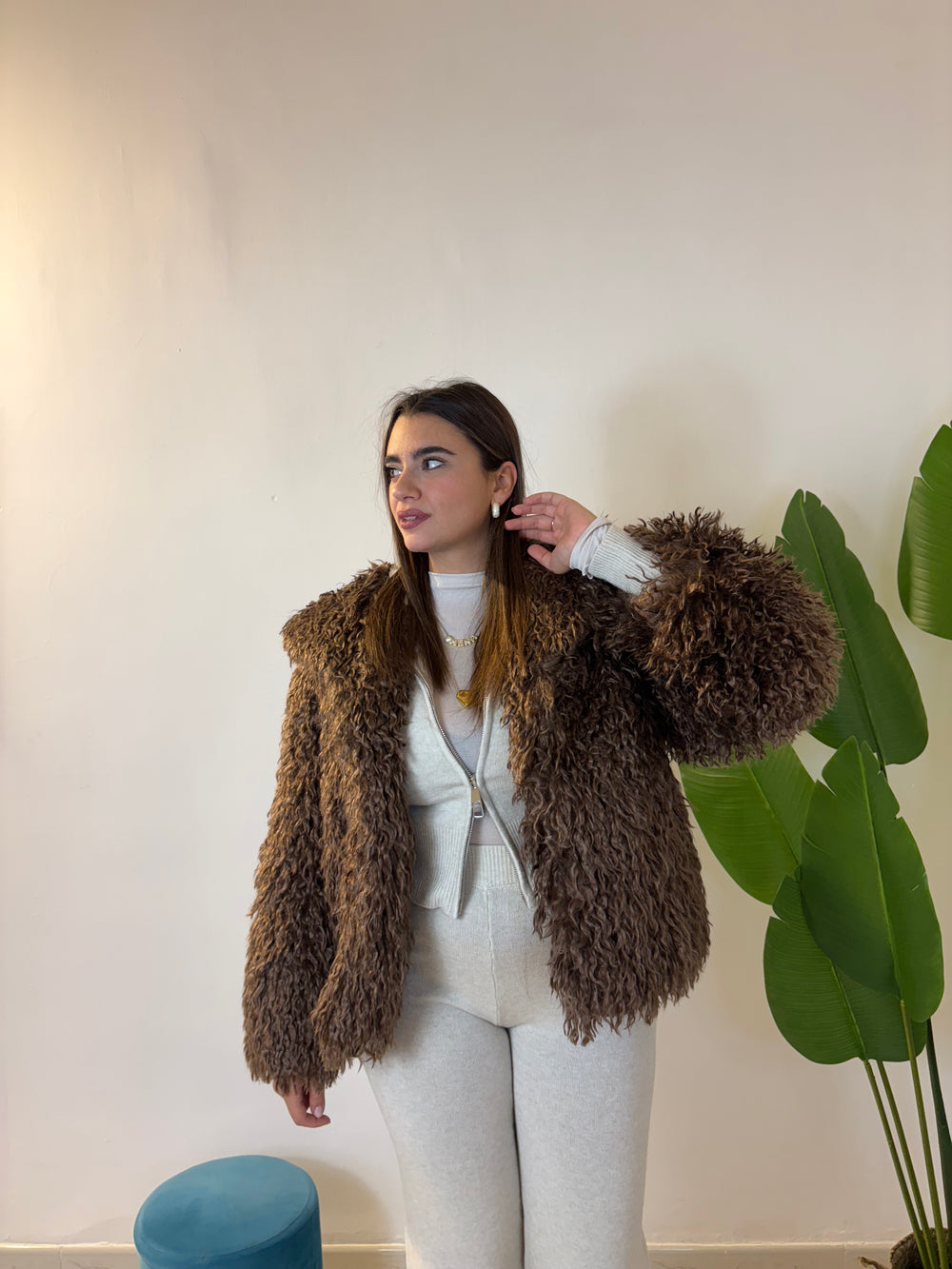 Pelliccia Teddy Cammello