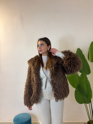 Pelliccia Teddy Cammello