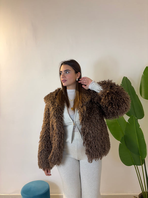 Pelliccia Teddy Cammello