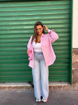 Camicia Righe Pink