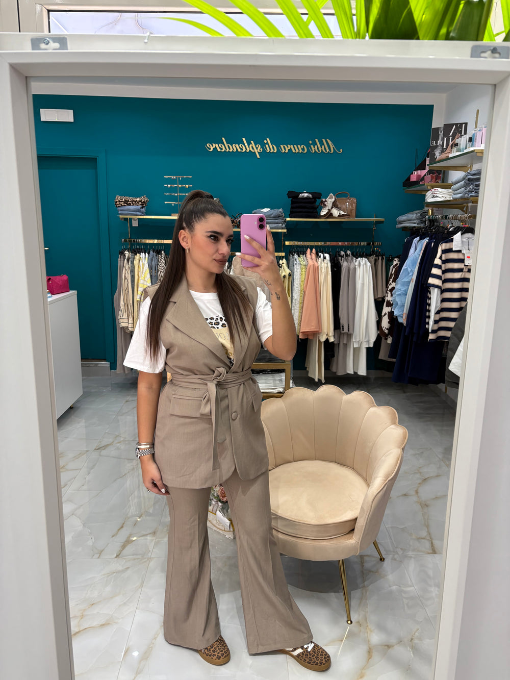 Tailleur Smanicato Natasha Tortora