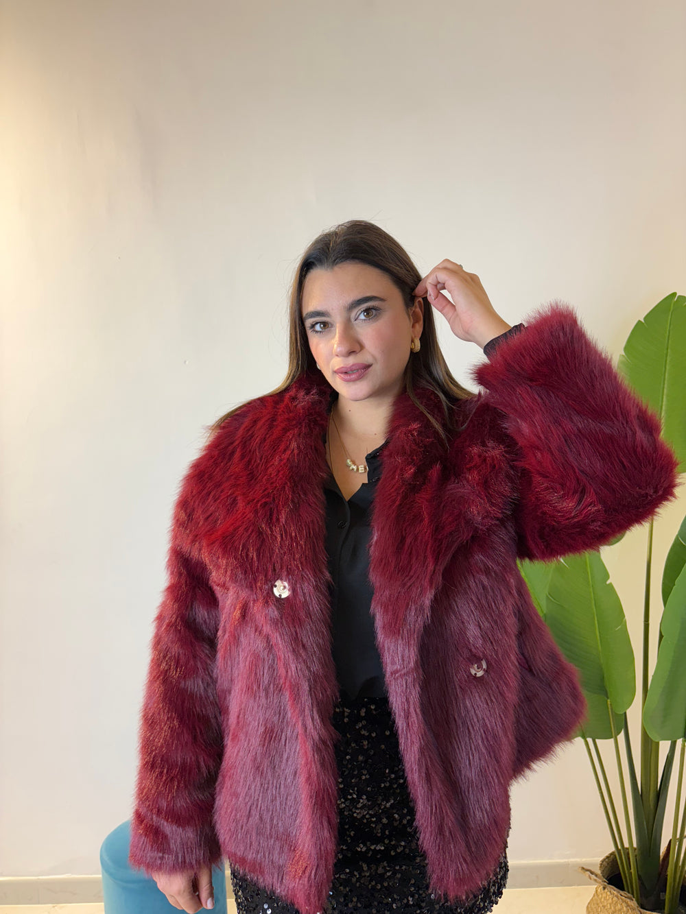 Pelliccia Vienna Bordeaux