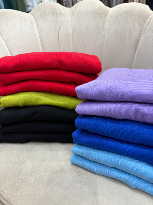 Mezzo collo Basic Lana Rasata