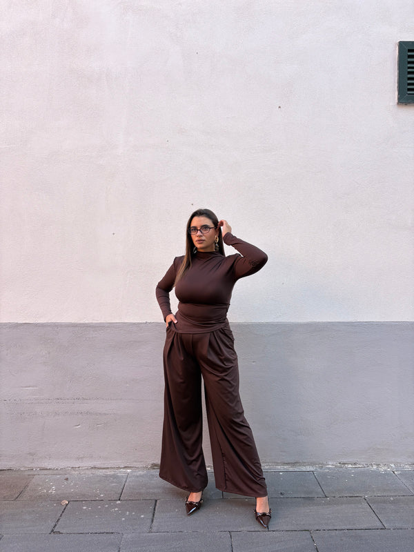 COORDINATO MONACO MARRONE