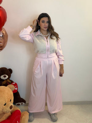 Tuta Peluche Rosa