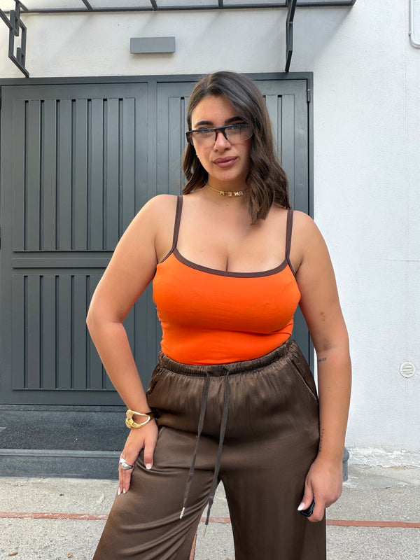Body Arancio e Marrone